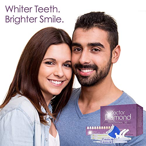 Dr. Diamond Complete 3D At-Home Teeth Whitening Kit Rated #1 In the USA- Deluxe Edition