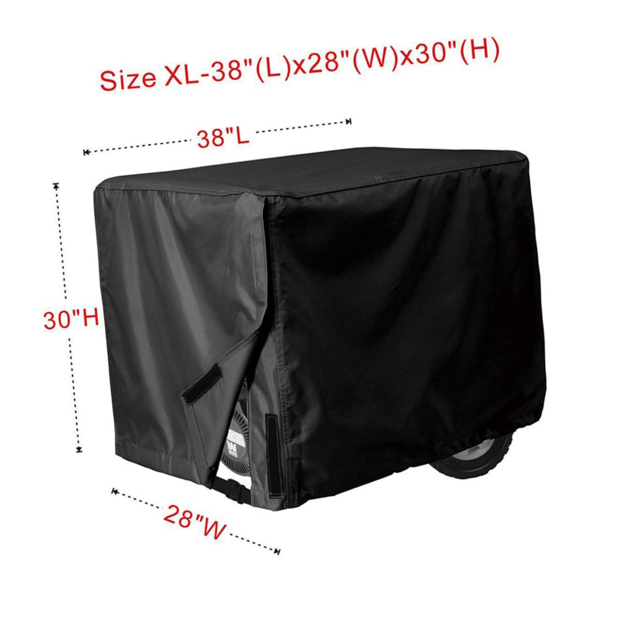 Cubierta Protectora para Generador Rectangular Negro