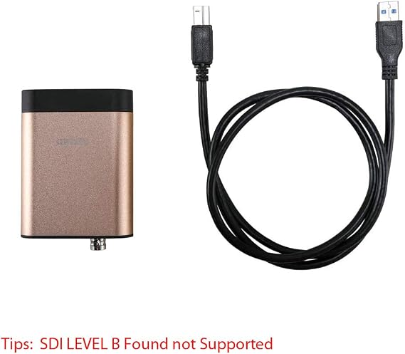 SDI to USB3.0 Video Lossless Capture 360MB/s for Windows Linux MAC OS 1080P 60fps UVC YUV422 PnP Broadcast Live Streaming Convert USB External 3G-SDI Video Capture Free Driver