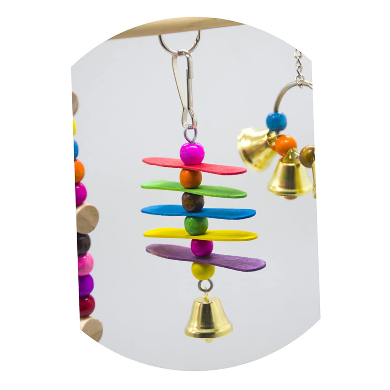 Beavorty 3stücke Pet Bird Ladder Spielzeug Set Vogelkäfig Kletterleiter Mit Hängematte Und Spielbrücke Für Papageien Und Wellensittiche Interaktive Kletter Und Schaukelspielzeuge Für
