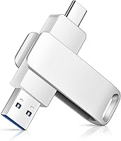 Vista 1 de Unidad USB, 128G USB Flash Drive USB 3.0 Memory Stick USB C Drive USB C Drive con tipo C para computadora/portátil/Android