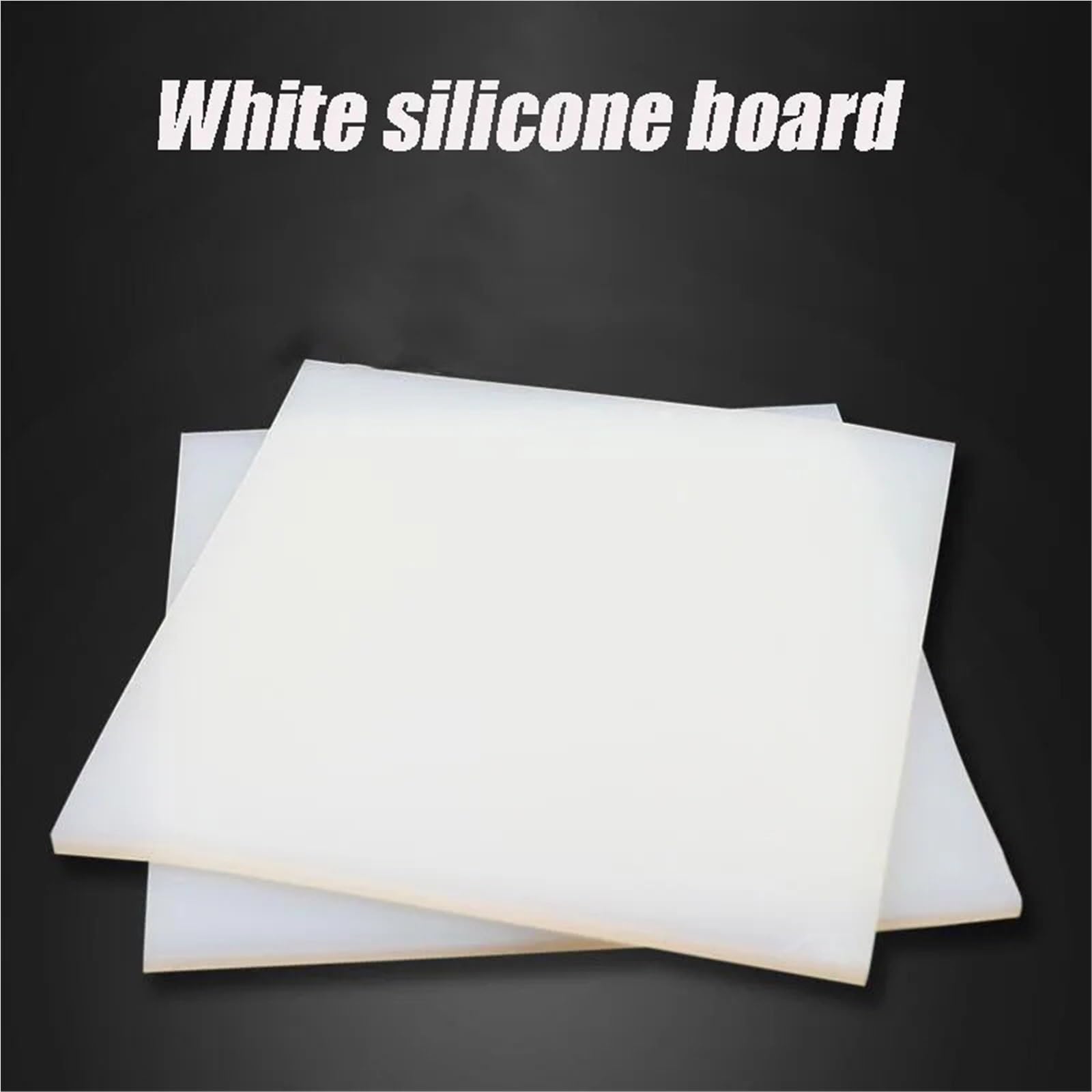 1 weißes quadratisches Silikonpad – leichte Silikonplatte zur Automobilabdichtung/-isolierung, 50–500 mm Breite(500x500x1.5mm)