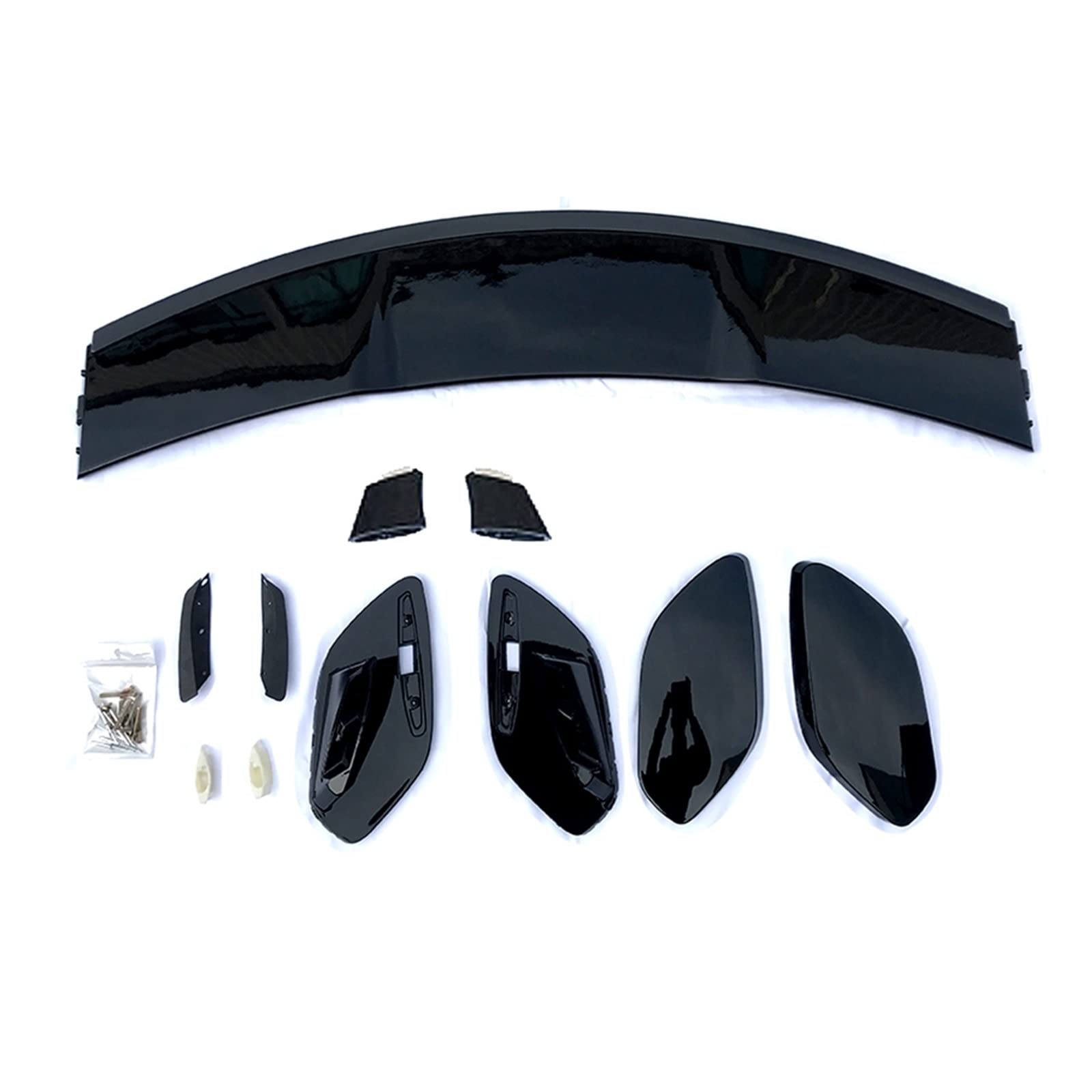 Diffuseur de Becquet de Pare-Chocs Arrière de Voit Aileron Arrière De Voiture Aile ABS Coffre De Voiture Séparateur De Toit Lèvre pour Classe GLA GLA180 200 GLA35 GLA45 AMG GLA250 2020 +