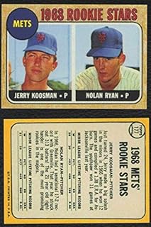 1968 Topps #177 NOLAN RYAN Rookie Card Mets HOF REPRINT - Baseball Card