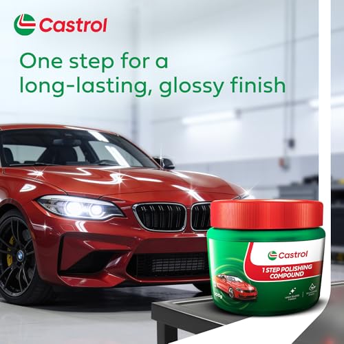 Image of Castrol 1-STEP POLISHING COMPOUND for Cars (100G) | Removes Minor Scratches | Excellent Gloss | Enhances Paint Finish | Silicone-free | Suitable for manual application & Car Detailing workshops