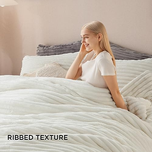 Bedsure US000355WQU Fluffy Comforter Set Queen thumb #3