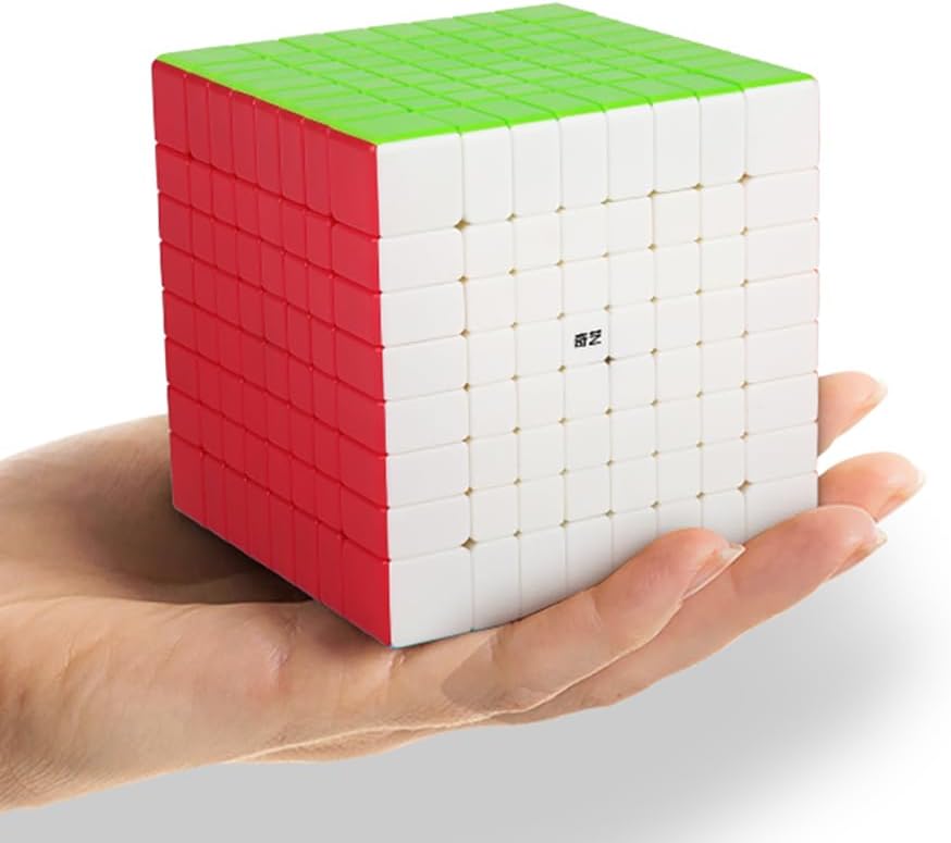 Miniatura 3 de Willking Qiyi - Cubo de velocidad de 8 x 8 pulgadas, sin calcomanías, 2.756 in, juguetes Qy 8x8x8, cubo mágico de rompecabezas (versión 2021)
