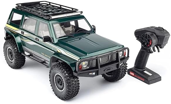 YK 4107 Pro 1/10 RC Rock Crawler Brushless 4WD Off Road Truck LCG Chassis Tank Turn LED LightsOlive drab/Without Battery
