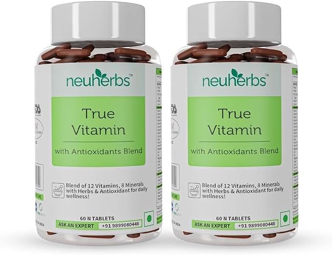 True Vitamin Multivitamínico para hombres y mujeres con mezcla de antioxidantes y hierbas para energía, resistencia e inmunidad