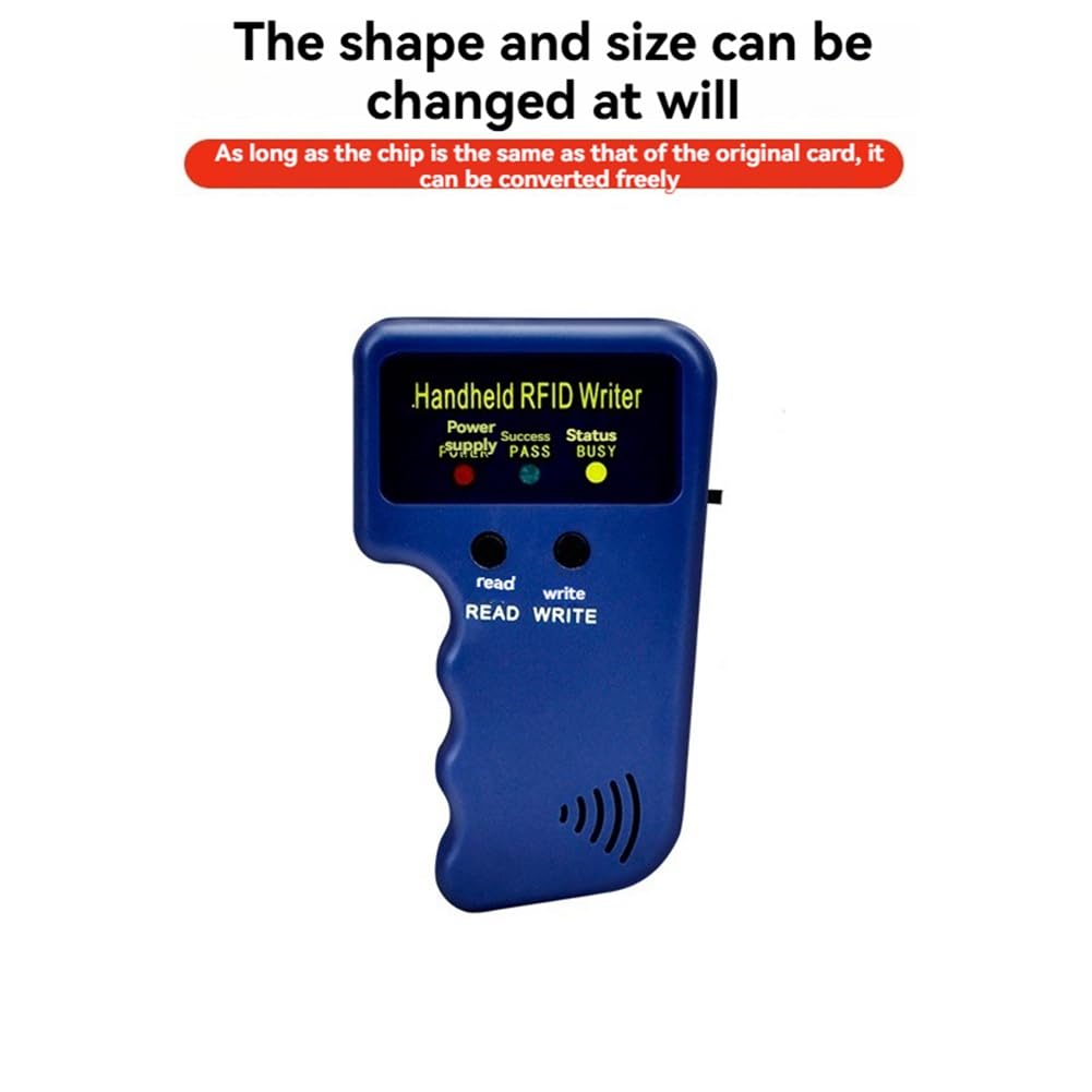 Handheld RFID 125KHz Programmer de Cartes D'Identité et Copieur, Est Livré avec 5 Clés et 5 Cartes pour EM4305 T5577