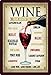 Generisch Blechschild 20x30 cm gewölbt Retro Wein Wine from Around The World Geschenk Magnet-Metall-Schild mit Sprüchen Vintage lustige Türschilder Wein Nostalgie Schild Deko Bar-Schild Wein Motiv