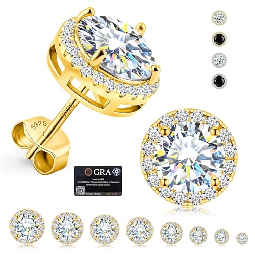 Delzzad Boucles moissanite S925 or 18K femme/homme VVS1