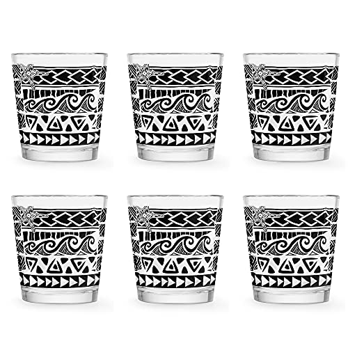 Libbey Vaso para Bebidas Tiki Kahiko MAI Tai Negro - 360ml / 36cl - 6 Unidades - Vaso de cóctel Cover