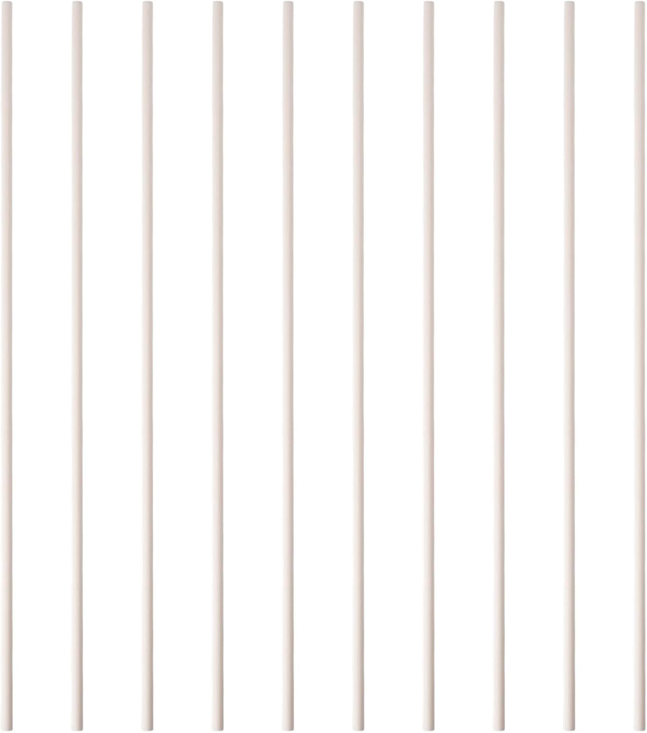 beinkmake 10Pcs Reusable Hanging Burning Rods 7.87 x 0.12inch Porcelain Bead Jewelry Pendant Burn Sticks Ceramic Rods Kiln Hanging Burning Rod Fires Clay Pottery Tools for DIY Crafts