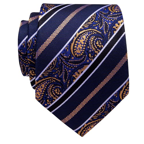 Image of YourTies Paisley Men's Necktie Woven Silk Floral Ties for Men Designer Formal Business Party Wedding