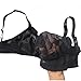 BIMEI See-Through Pocket Bra for Silicone Breastforms Crossdress8585 (40C, Black)
