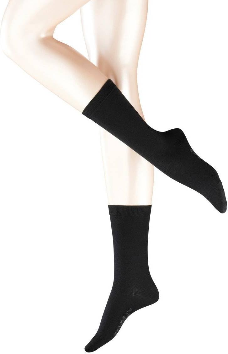 FALKE Womens Softmerino Socks - Black