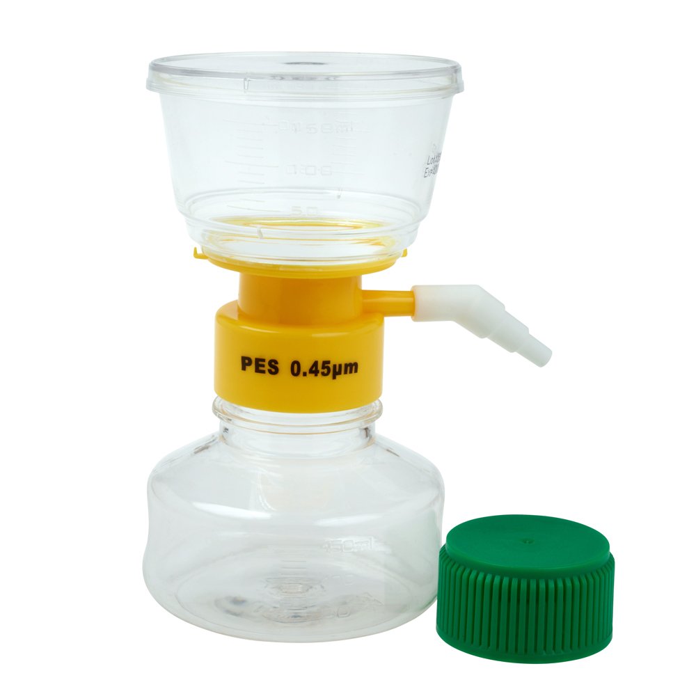 celltreat 229701 zestaw filtrów z polietylenu i siarczanów, sterylny, pojemność 150 ml, pory 0,45 µm, średnica 50 mm (12 szt.)