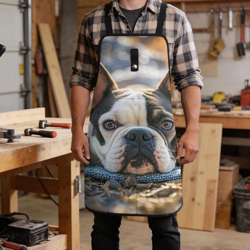 Delantal de trabajo con diseño de Bulldog Francés miniatura 5