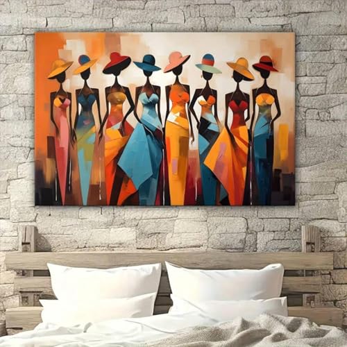 Femmes images tableau abstrait pour habiller un grand mur blanc - 2