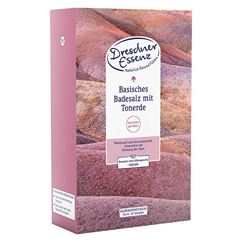 Dresdner Essenz Baño de cuidado de sales de baño básicas con arcilla, 500 g