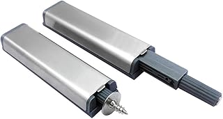 Loquets de garde-robe en acier inoxydable Cabinet de 4 pièces Porte-loquet Tiroir Push-Ouvrir Système de verrouillage de la machine à dos de carte mémoire tampon sans poignée pour placard de cuisine à