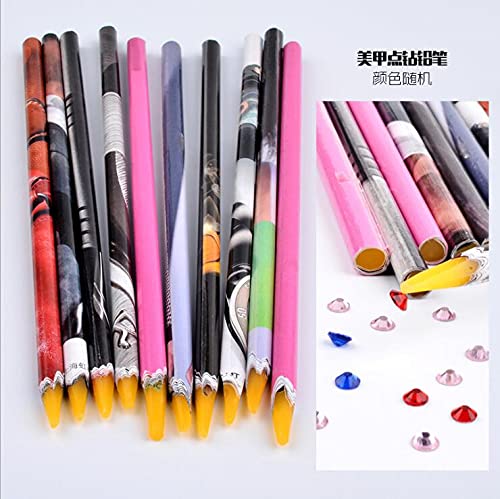 BOLT BEE 3PCS SET CRAYON WAX DOTTING PEN PENCIL SELF ADHESIVE RINESTONES GEMS DRILLING (3PCS SET) 4