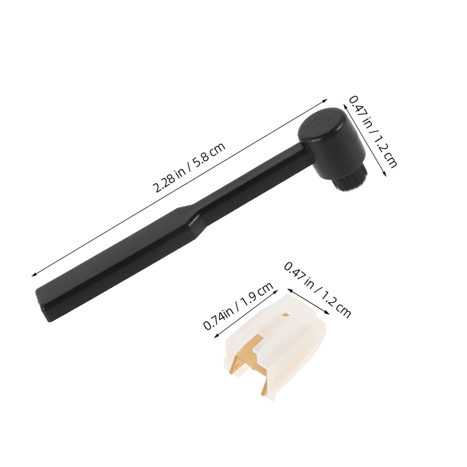 Toddmomy Aluminum Stylus Needle Set Record Needle Replacement Replacement for Turntable Cleaning Brush Included