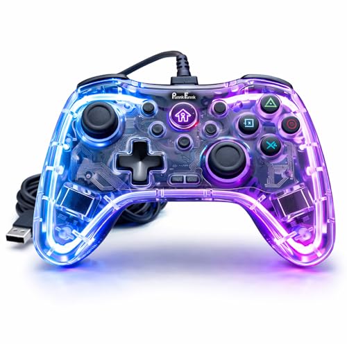 Image of PunnkFunnk Gaming Controller Lite Wireless Bluetooth Gamepad for Android, iOS, PC & Smart TV with Turbo Function, Ergonomic Grip, Rechargeable Battery (X1 Pro Wired)