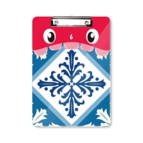 Porte-bloc A4 Talavera en forme de fleur pour bureau