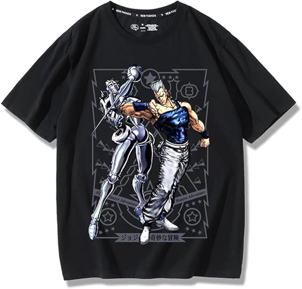 ジョジョの奇妙な冒険　Tシャツ　花京院　ポルナレフ　新品未使用　180 Tシャツ ジョジョの奇妙な冒険 スターダストクルセイダース XLサイズ