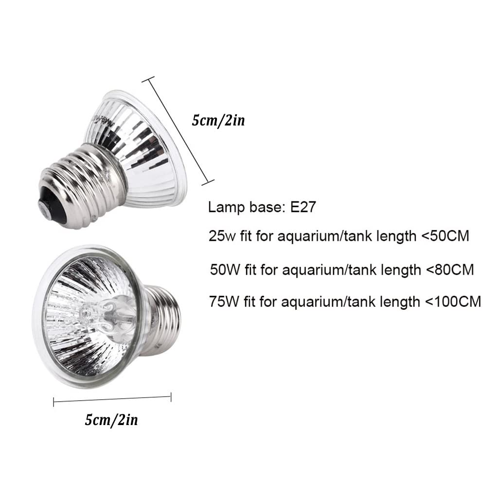 6 Pacchi Lampada Solare a Spettro Completo UVA + UVB Lampadina della Lampada di Calore per Prendere Il Sole, Lampada Riscaldante per Rettili per Tartaruga, Lucertola, Rana, Base E27/E26