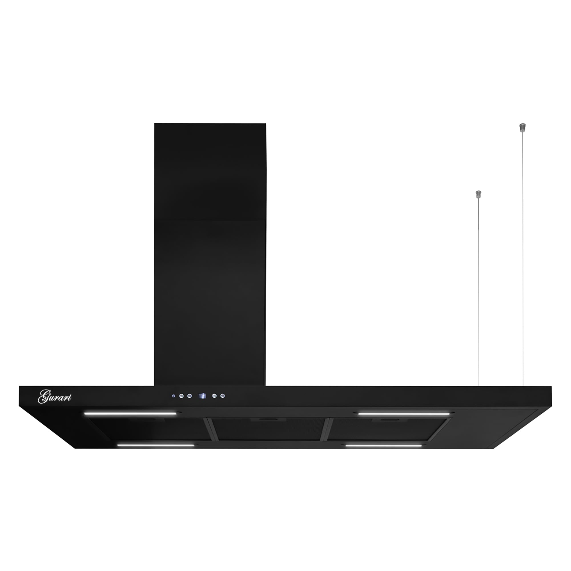 Gurari GCH 793.L Inselhaube Dunstabzugshaube 116 cm Schwarz 850m³/h Energieeffizienzklasse A++