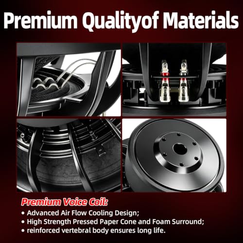 Image of 12 in Subwoofers 2600W 4 Ohm SPL 12 Inch Car Sub Woofes