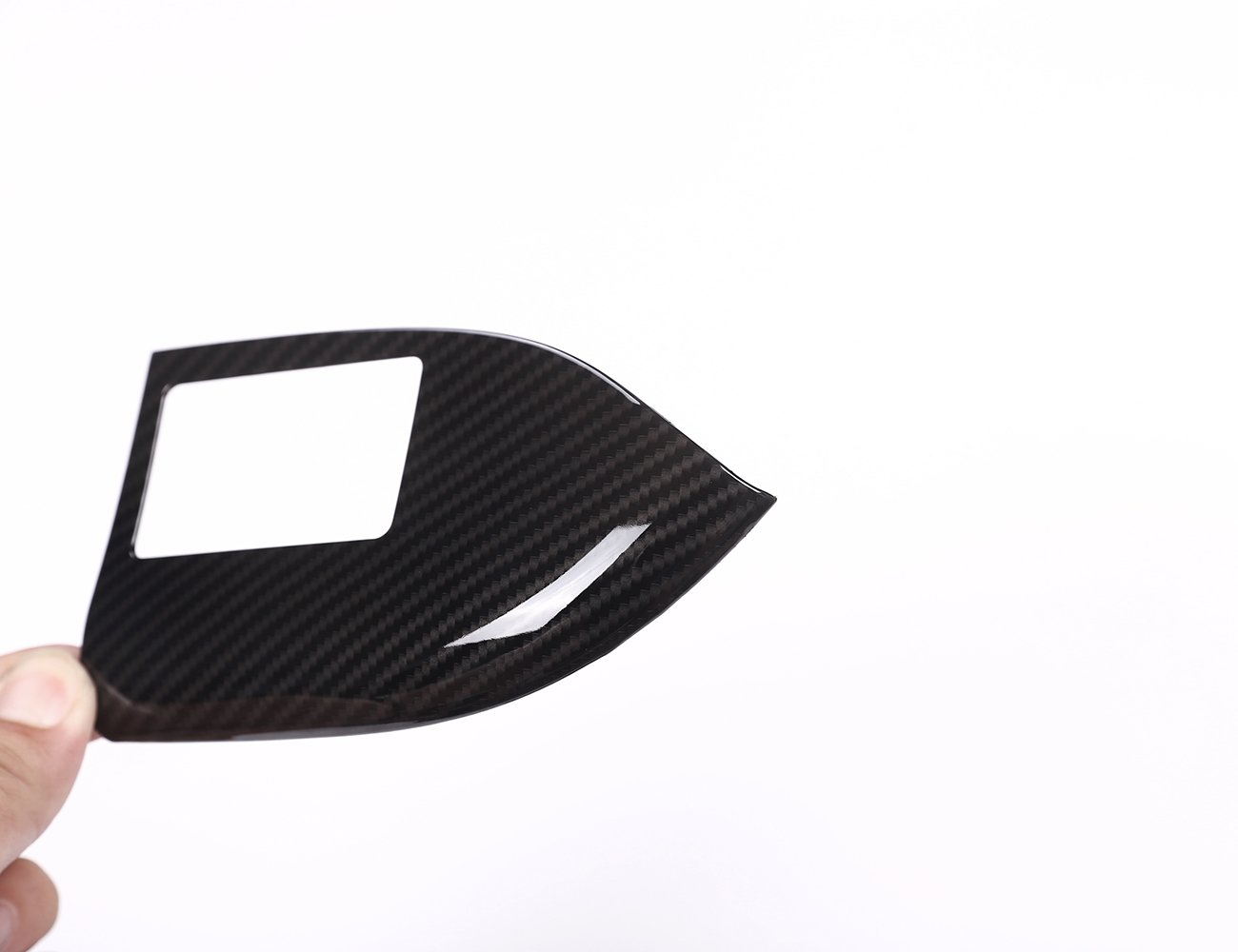 metyoucar Fibra de Carbono Estilo ABS plástico marco de cierre de seguridad para niños de coche