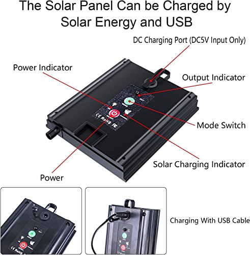 Image of MIHEAL Solar LED Strip Outdoor, 32.8ft SMD 5050 LED Lights, Solar Powered RGB Colour Changing LED Strip, IP67 Waterproof Decorative Fairy Lights for Yard Trees Garden