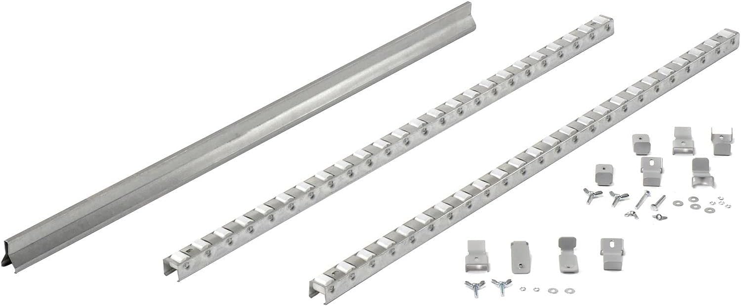Global Industrial Gravity Carton Flow Roller Track Kit, Single Depth, 36"