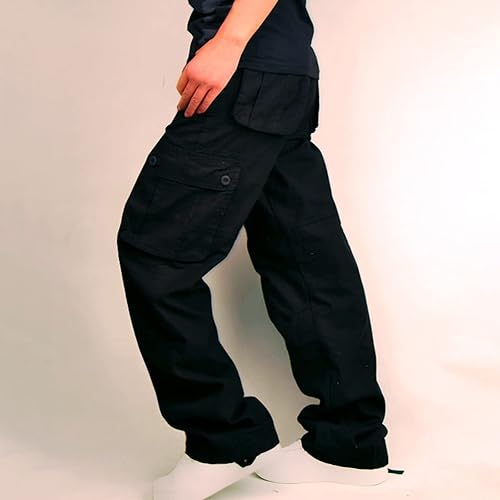 Miniatura 6 de Pantalones camuflaje Hombres bolsillos Pantalones Largos activos deportes al aire Libre Pantalones Cintura elástica