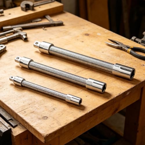 Rallonge de perçage flexible et pliable pour forets de maintenance auto