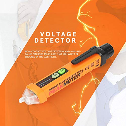 Image of NonContact Voltage Detector, AC12-1000V NCV Detector Voltage Tester Pen with LED Indicator NonContact Voltage Tester for Electric Circuit Polarity Voltage Detector