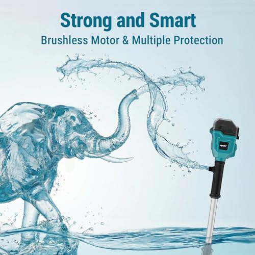 Image of Cordless Stick Water Transfer Pump Compatible with Makita 18v Battery