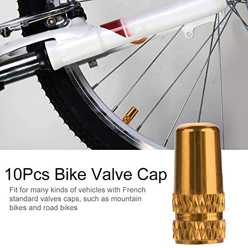 10 Piezas de Tapas para Válvula, Aleación de Aluminio para Válvula Francesa de Bicicleta para Bicicletas de Montaña y de Ruta miniatura 2