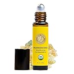 Silk Road Organic Frankincense Serrata Essential Oil Roll on, USDA Certified, Deep Relief of Body Aches & Discomfort - 10 ml Aromatherapy Roller