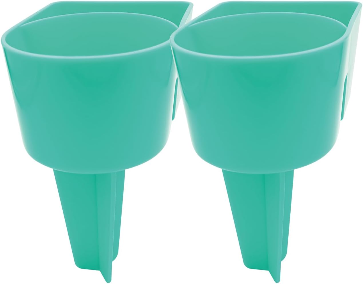 Large Capacity Beach Cup Holders, Sand Drink CupHolders for Phones and Small Beach Accessories, Beach Vacation Trip Camping Must Haves, Pack of 2, Teal - Image 6