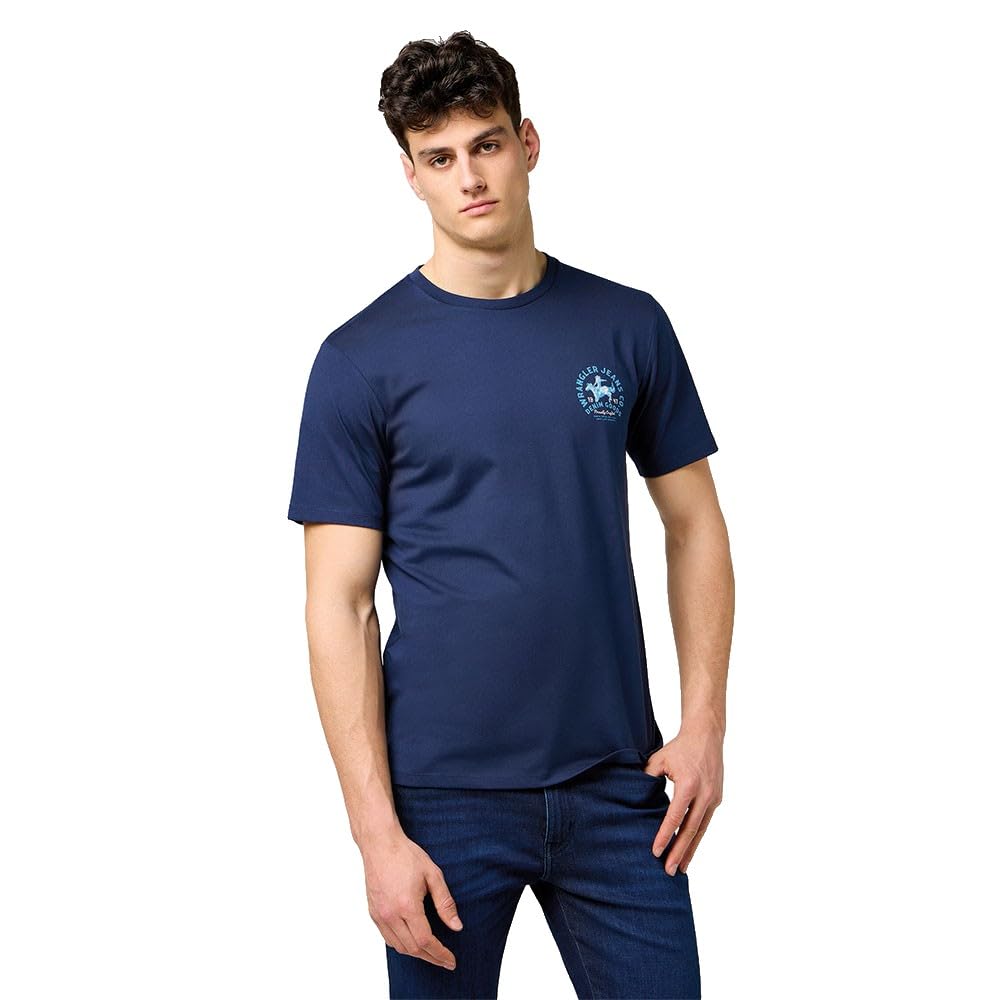 Wrangler Small Graphic tee, Navy I, M