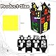 MONCAP 12 Stück Halloween Spukhaus Bastelset Kinder Halloween Geisterhaus Basteln Halloween Kreativsets Laternen Papierbastelset Halloween Deko Basteln für Mädchen Jungen Halloween Party Geschenk