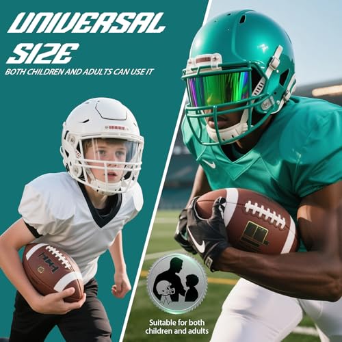 Image of KUBQLIG Football Helmet Visors, Clear and Tinted, 1 or 2 Pack | Clear and tinted options for many youth and adult facemasks with installation hardware