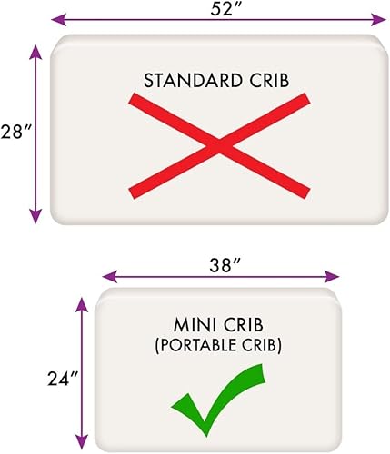 Miniatura 5 de Disney Minnie Mouse - Sábana bajera ajustable para cuna, color rosa, negro y blanco