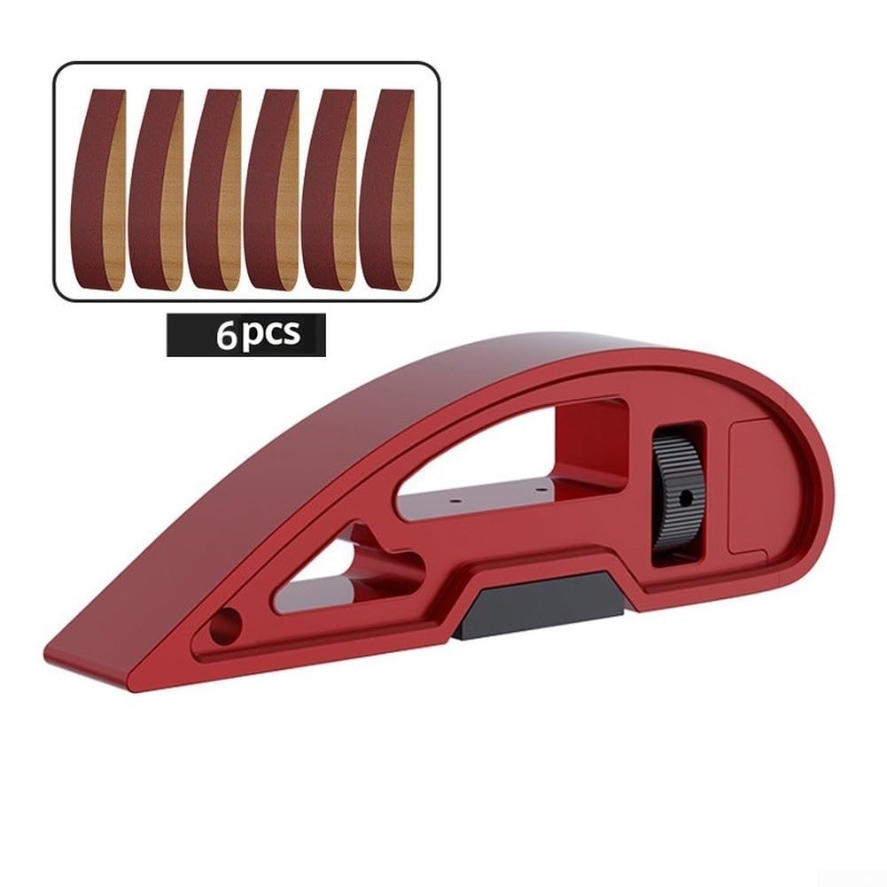 Lijador Manual Ajustable de Aleación para Hojas 93x230mm - para soporte Ergonómico con Tensión para Madera y Bordes(Tool+6PC)