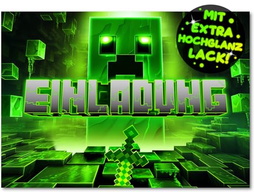12x Gaming EINLADUNGSKARTEN KINDERGEBURTSTAG Junge Mädchen - die Gamer PARTY Karten sind die Gamer EINLADUNG für Jungen Mädchen Kinder GEBURTSTAG Einladung VIDEOSPIEL Game-Controller SPIELEABEND